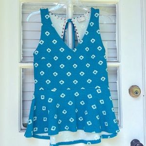 NWOT 9-H15 STCL for Anthro peplum tank